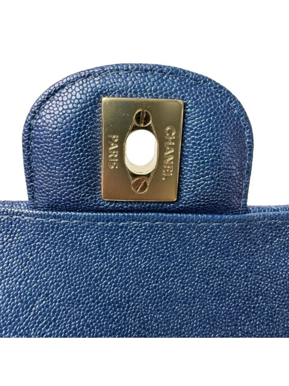 Chanel Quilted 23 Caviar Leather Double Flap Shoulder Bag